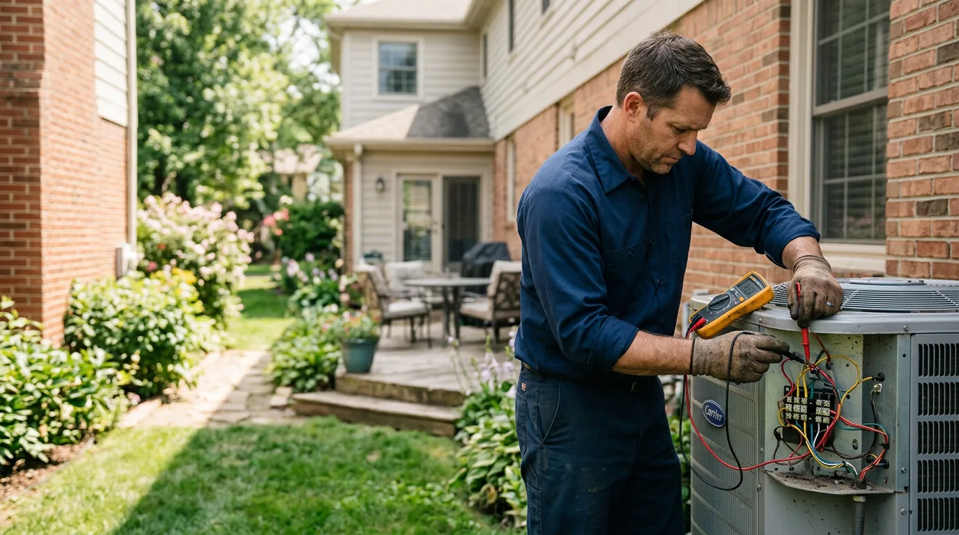 HVAC technician working near Hanover Park, IL